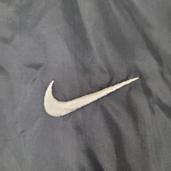 NIKE BLACK FULL ZIP WINDBREAKER LIGHTWEIGHT ATHLETIC JACKET MEN'S LARGE SWOOSH - Picture 3 of 16